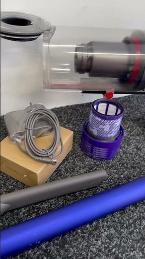 Quick look at a refurbished dyson v10 cordless vacuum cleaner complete with anti-hair wrap head