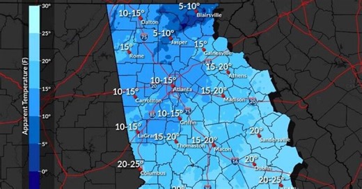 Cobb County braces for freezing temps, high winds and fire weather watch