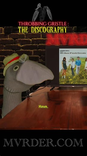 🖤 MVRDER 🖤 on Instagram: "Throbbing Gristle: The Discography. 🎶🏭🎶 Watch the full, uncensored episodes on our Youtube channel (link in bio). Caw! #crazy #industrial #catalog #discography #viral"