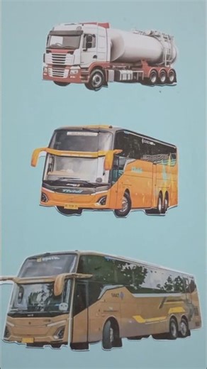 White Tank Truck Orange Big Bus Cream Bus #shorts