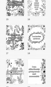 100 Affirmation Coloring Pages for Adults Printable - Self-love Affirmation Coloring Book - Positive Quotes Coloring -anxiety, Stress Relief - Etsy