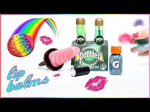 DIY Lip Balm {Easy}! 5 Mini Gatorade, Water, Unicorn, Fidget Spinner Lip Gloss DIYs! Lip Balm How To