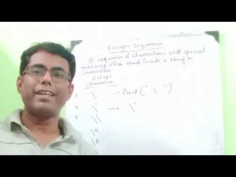 Python Escape Sequence