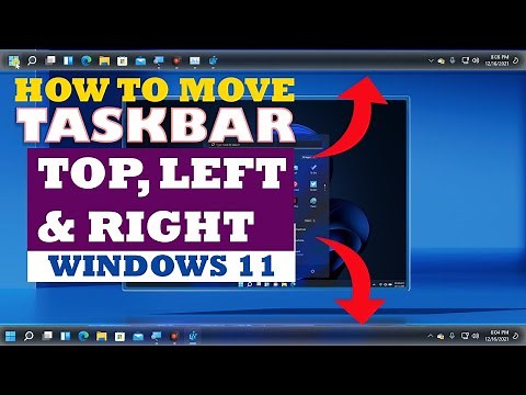 Hướng dẫn di chuyển thanh Taskbar sang Trái, Phải, lên Trên trong Windows 11