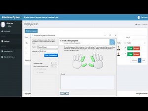 Online Biometric Fingerprints Employee Attendance System in PHP MySQL and VB.NET Source Code