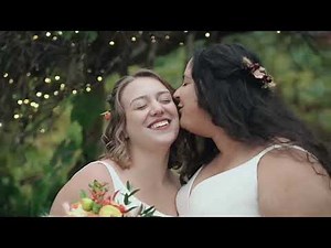 Two beautiful brides: Emma and Darian 💍🌈 #lesbianwedding #lesbian #wedding