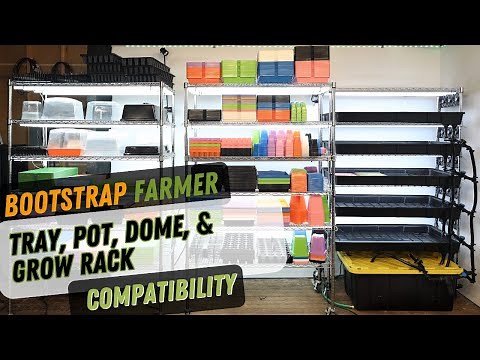 What Bootstrap Farmer Trays Can You Use in a Grow Rack?