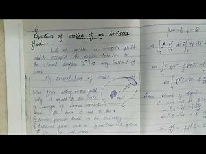 Equation of motion for inviscid fluid