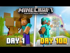 100 Days In Minecraft PS4 Legacy Console Edition