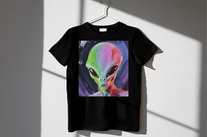 Cool Alien PNG Download | Space Art PNG (digital Download) - Etsy UK