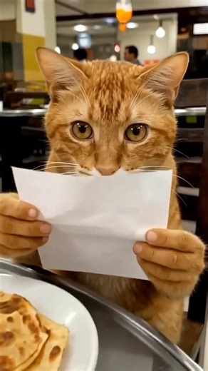 The Cat Must Pay the Bill! 😹🐱💸 #cat #catvideos #funny #youtubeshorts #shorts #comedy