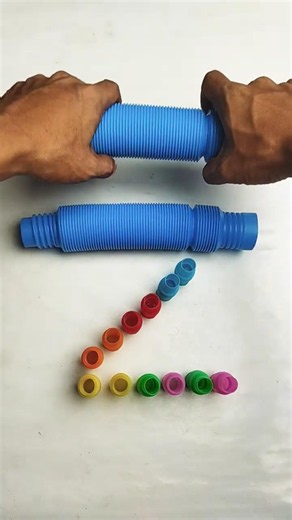 Satisfying Voicing of POP Tube | diy #asmrsound #relaxing #poptubesound #shorts #insideout