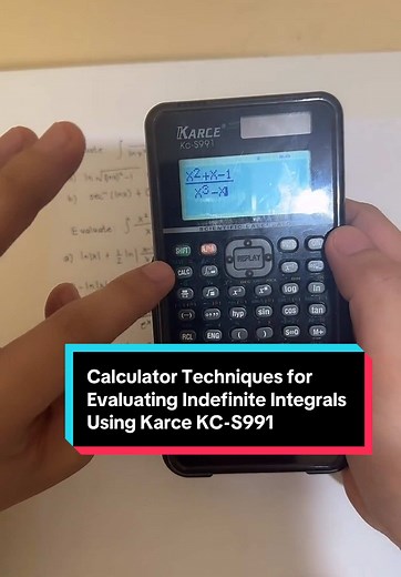 Calculator Techniques for Evaluating Indefinite Integrals
