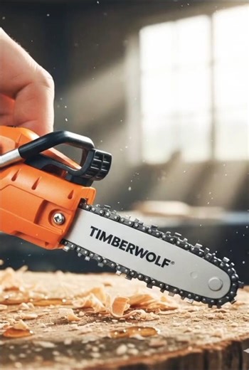 Mini Timberwolf AI Chainsaw Concept: Powerful Wood Cutting Visualization #Shorts #USA