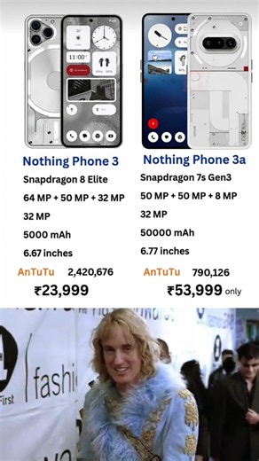 Nothing phone 3 vs 3a comparison #nothingphone3​ #nothingphone3a​