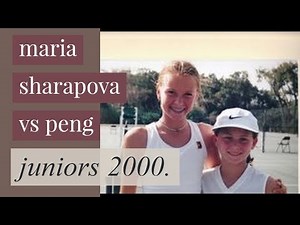 Maria Sharapova (13 yrs old) vs Peng 2000 Juniors
