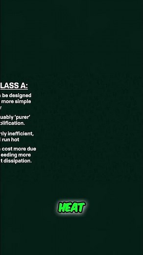 Class A vs. AB vs. B Amplifiers: Distortion & Efficiency Explained #shorts