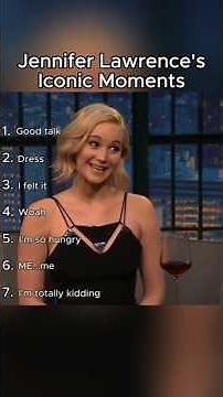 Jennifer Lawrence's Iconic Moments 9