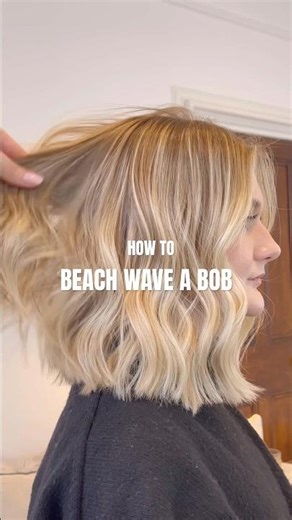 Beach wave your bob using a flat iron! YOU NEED TO WATCH THIS