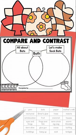 October Paired Passages Fiction & Nonfiction Compare & Contrast Activities Reading Comprehension