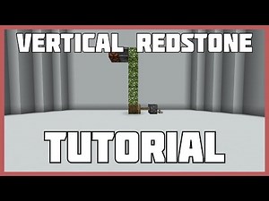 How To Make Vertical Redstone Using Trees In Minecraft!