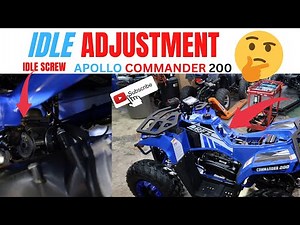 APOLLO COMMANDER 200 IDLE SCREW ADJUSTMENT