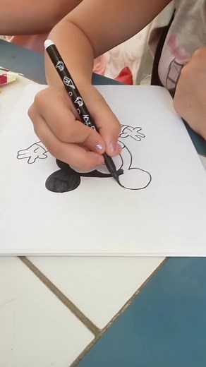 Coloring Mickey Mouse Step-by-Step Guide