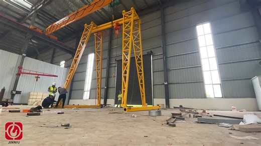Mini Small Electric Mobile Gantry Crane Workshop Gantry Crane with Hoist Construction Steel Mill Lifting Material Port