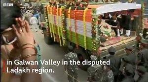 India has held funerals for some of the 20 soldiers who were killed in a clash with Chinese forces. The military stand-off between the two nations on their disputed border in Ladakh in the Himalayas was their first in the region in at least 45 years. | BBC News India