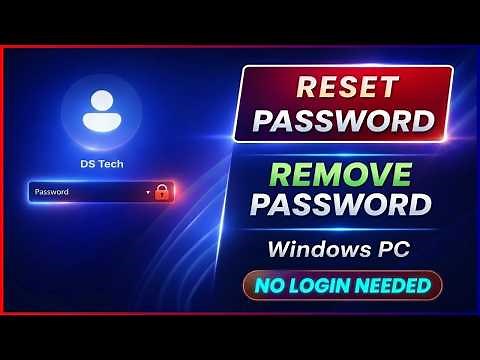 Forgot Password? How to RESET PASSWORD in Windows 10 & Windows 11, How to Remove Password in PC