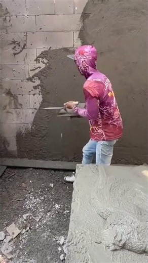This Plastering Skill Looks Illegal It's So Perfect! 🔥