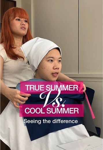 Understanding her colour aspects, comparing true summer and cool summer for her ❄️🍦✨ #seasonalcoloranalysis #personalcoloranalysis #personalcolor #colouranalysis #coloranalysis #coloranalysisjogja #personalcolouranalysis #16seasoncoloranalysis #summer #fyp