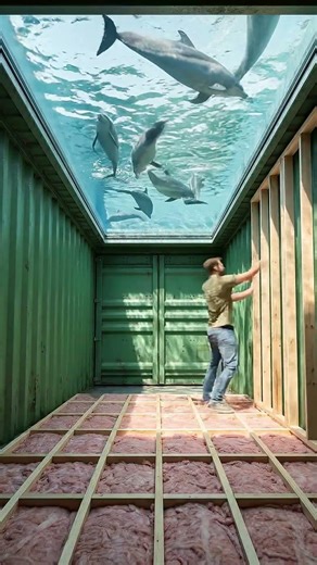 I Built a Secret Room Under my Dolphin Tank