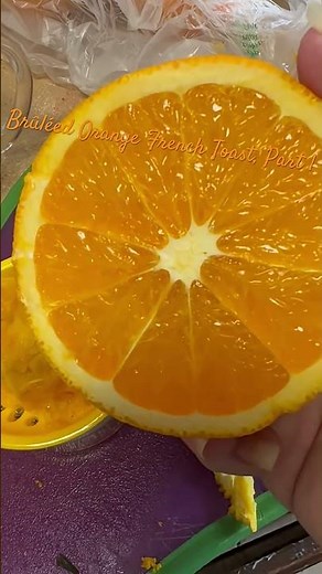 Brûléed Orange French Toast, Part 1 #cooking #food