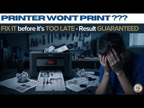 Printer WON'T PRINT? Try THIS Before Throwing It Away!