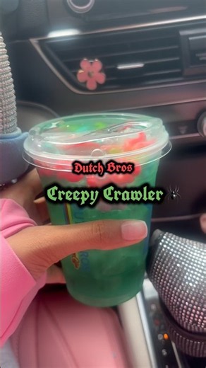 creepy crawler drink! 🕷️🕸️🎃 #dutch #dutchbros #halloween #creepy #drinks