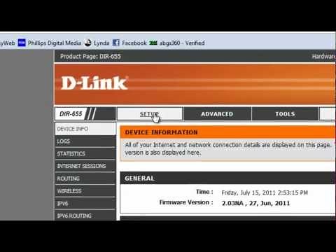 Adding a Name (SSID) and Password to a D-link Router