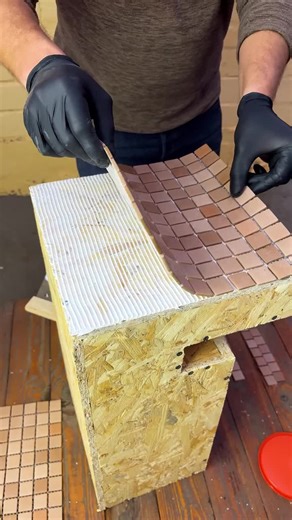 Coffee Table From Mini Tiles #goviralvideo #fyp #viral_video