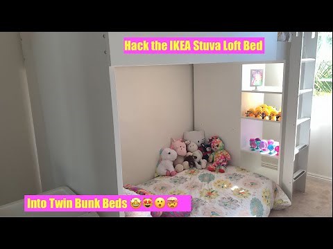 IKEA Stuva aka New Smastad/Loft Bed Hack To Twin Bunk Beds - For Any Small Space and Tiny Living