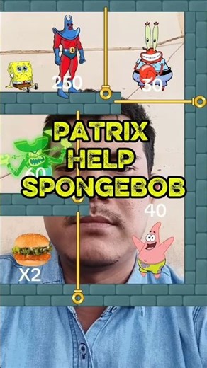 Patrix help Spongebob challeng tutorials #effect #spongebob #patrick