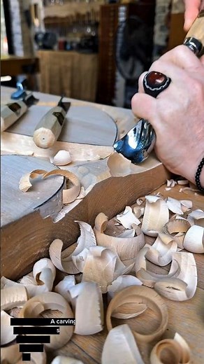 Master Wood Carving with Precision Gouge | Satisfying Wood Shaving ASMR | Handcrafted Perfection"