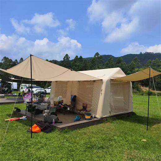 Watch 135 Square feet large inflatable tent on Amazon Live