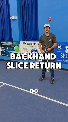 Pickleball Truth on Instagram: "Here’s how to hit a backhand slice return like a pro."