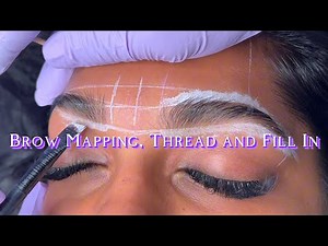 Brow Mapping, Thread and Fill In (no voiceover)
