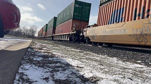 1/14/2024 - Trains at Berea Ohio. This eastbound featured solid CP power | BP and Riversong Railway Photography