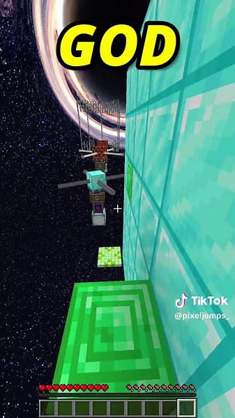 Minecraft Parkour Challenge: Noob, Pro, and God