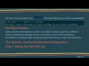 How to Make XFS Quotas Work in Kubernetes Volumes on DigitalOcean