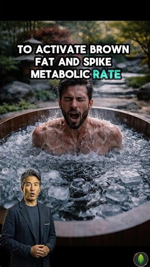 How to activate brown fat and spike metabollic rate 🧬 #health #wellness #science #food #icebath