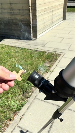 Teleskop in die Sonne halten? Das passiert! #astronomie #teleskop #sonne