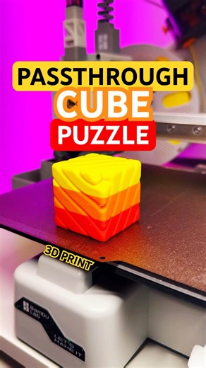 3D Printed CUBE That Goes Through Itself 😳